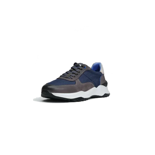 Navy Blue White Sneakers - Image 2