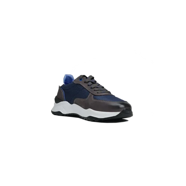 Navy Blue White Sneakers